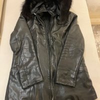 Зимно кожено яке-дамско, снимка 1 - Якета - 42962116