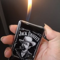 Метална запалка с логото на Jack Daniels, снимка 3 - Запалки - 33174623