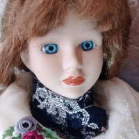Викторианска порцеланова кукла 45 см, снимка 6 - Колекции - 38349229