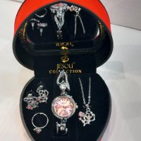 Дамски подаръчен комплект JESOU Collection кутия сърце с огледало / 4756, снимка 13 - Подаръци за жени - 35672910