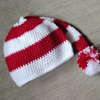Ръчно плетени детски шапки от мека еко прежда, снимка 7 - Шапки, шалове и ръкавици - 38072222