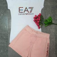 Armani дамски летни екипи - тениска и къси панталонки реплика, снимка 3 - Спортни екипи - 36899276