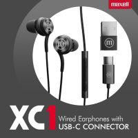 MAXELL XC1 USB-C Слушалки с микрофон черни , снимка 2 - Слушалки, hands-free - 43355684