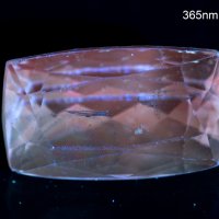 Голям Розов кунцит сподумен 11.32ct флуоресцентен октагон шлифовка, снимка 4 - Други - 43024436