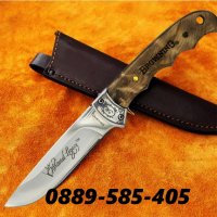 Уникален Ловен / Туристически нож с кожена кания Browning ножове, снимка 2 - Ножове - 27838015