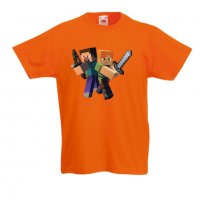 Детска тениска майнкрафт Minecraft 6, снимка 4 - Детски тениски и потници - 32697331