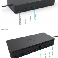 Докинг станция Dell Universal Dock D6000S USB 3.1 / 3.0 +130W +Гаранция, снимка 1 - Лаптоп аксесоари - 39376309