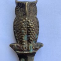 Античен нож за писма тип “бухал”, снимка 1 - Антикварни и старинни предмети - 37323683