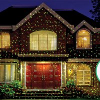 Коледен LED лазер, прожектор, Светлинно лазерно шоу, Star Shower Laser Light, Лазер, Коледна украса, снимка 2 - Прожектори - 43315409