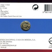 1/4 евро златна монета "Вашку да Гама" 1/20 oz 2009, снимка 2 - Нумизматика и бонистика - 39259540