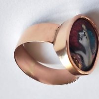 Антикварен златен пръстен , снимка 3 - Пръстени - 43789870