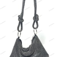 Ръчно изработена нова дамска диамантена чанта, 3цвята - 024, снимка 5 - Чанти - 42008312