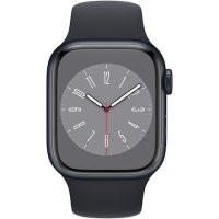 Apple Watch 8, GPS, Cellular, Корпус Silver Aluminium 41mm, White Sport Band, снимка 2 - Смарт гривни - 38016672