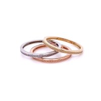 Златен дамски пръстен 4,26гр. размер:55 14кр. проба:585 модел:21895-6, снимка 1 - Пръстени - 44002434