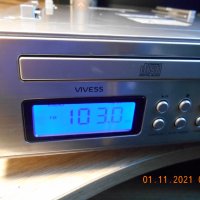  Vivess KRCD 2920 - radio clock cd stereo system, снимка 2 - Други - 34776808