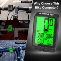 Безжичен километраж за колело INBIKE MTB велосипед компютър GPS скоростомер одометър Часовник за кол, снимка 3 - Аксесоари за велосипеди - 37107683