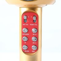 Караоке микрофон с вграден говорител и LED светлини - WSTER WS-1816, снимка 6 - Микрофони - 43381395