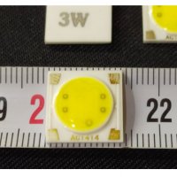 LED COB Керамична основа чип крушка 3W - AC220V Студено бяло. Ново, снимка 4 - Крушки - 37345019