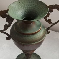 Стара медна ваза , снимка 6 - Вази - 39411308