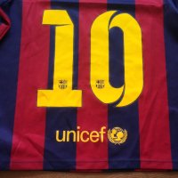 NIKE MESSI FC BARCELONA Kids Football T-Shirt размер 7-8 години / 122-128 см детска тениска 35-59, снимка 3 - Детски тениски и потници - 43545138