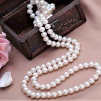Подаръци за Перлена сватба - Бижута от естествени перли със сертификат , снимка 1 - Колиета, медальони, синджири - 43894590