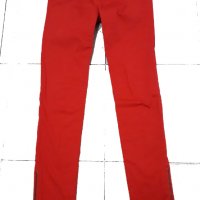 Дамски червени дънки yves saint laurent - размер 27-28 - С, снимка 3 - Панталони - 26843880