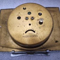 Стар Китайски настолен механичен Часовник с Будилник, снимка 6 - Антикварни и старинни предмети - 43036369