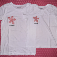 Коледни тениски за мама и дъщеря в бяло и червено!, снимка 18 - Детски тениски и потници - 36553661