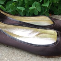 Луксозни пантофки Tommy Hilfiger - сатенени и лачени обувки!, снимка 4 - Дамски елегантни обувки - 27970580