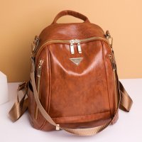 Дамска чанта-раница Brown 1118, снимка 2 - Раници - 43055053