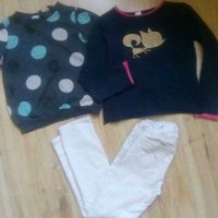 Панталонки H&M и пуловерчета, снимка 2 - Детски панталони и дънки - 27691288