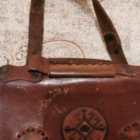 Стара кожена дамска чанта , снимка 7 - Антикварни и старинни предмети - 43369302