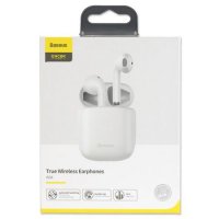 Слушалки безжични Bluetooth Baseus Encok W04 TWS Тип Тапи за уши Бели Earbuds, снимка 2 - Bluetooth слушалки - 38545739