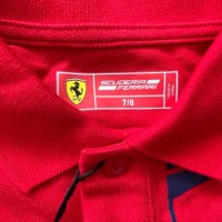 НОВА детска тениска с якичка Ferrari (размер 7-8 години), снимка 3 - Детски тениски и потници - 43438991