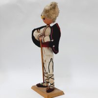 Стара дървена, етно, битова кукла, овчарче(9.1), снимка 7 - Антикварни и старинни предмети - 43680925