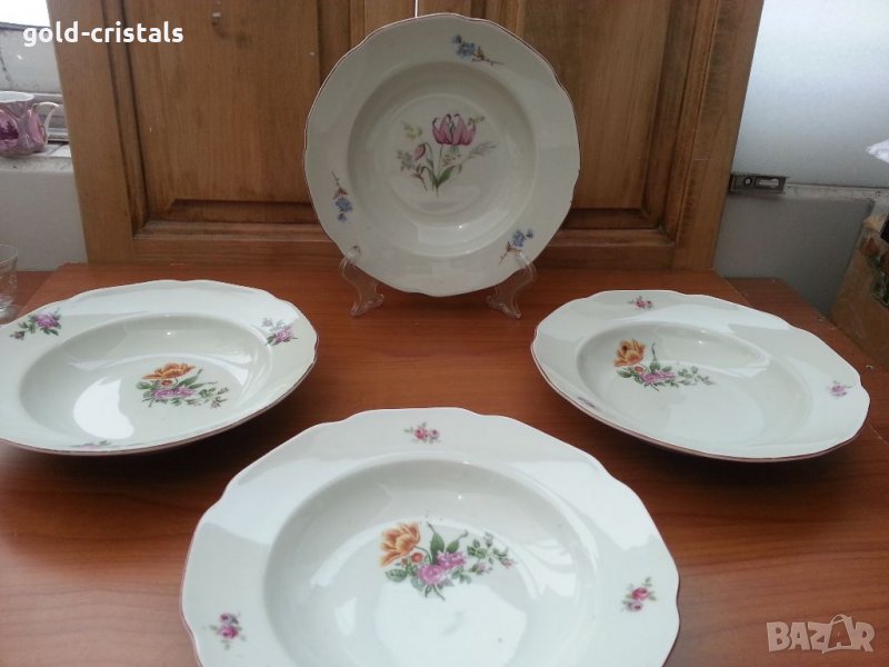 Стар български порцелан чинии , снимка 1
