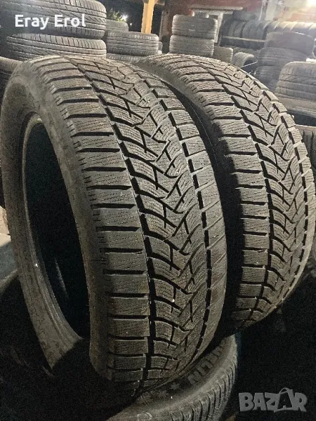 2бр - 225 55 17 - DUNLOP WINTER SPORT 5 XL - 2022г - 7мм грайфер, снимка 1