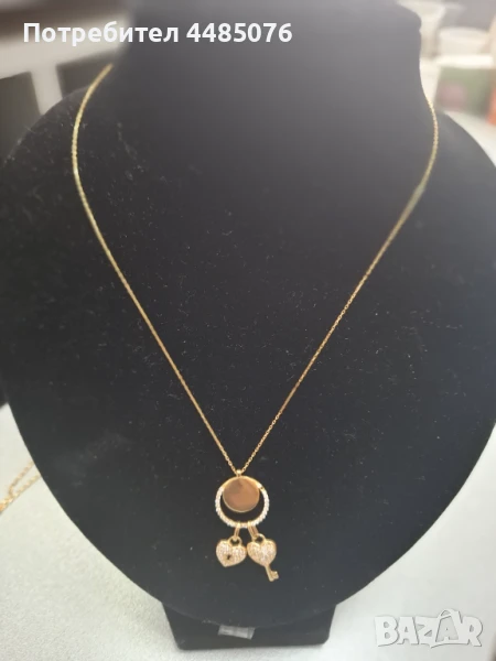 ДАМСКО ЗЛАТНО КОЛИЕ 14К , снимка 1