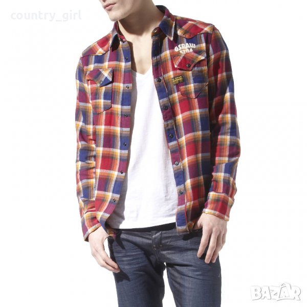 g-star midnight bergen shirt - страхотна мъжка риза КАТО НОВА, снимка 1