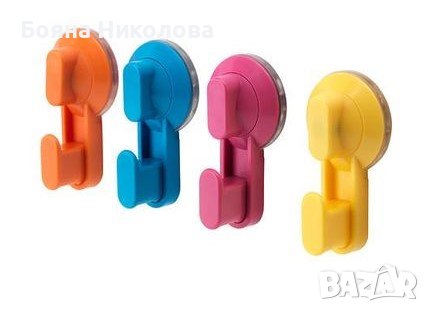 Закачалки с вакумно закрепване 4 бр., Икеа, НОВИ, снимка 1