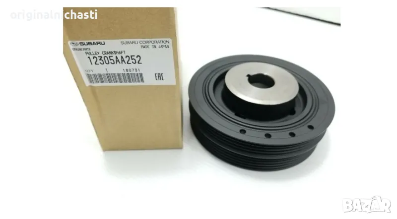 Ремъчна шайба колянов вал СУБАРУ ФОРЕСТЪР SUBARU FORESTER 12305AA252 12305-AA252 OEM SUBARU, снимка 1