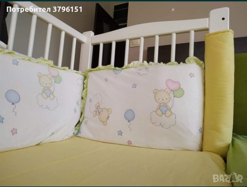 Обиколник и протектор за бебешка кошара, олекотени завивки, снимка 1