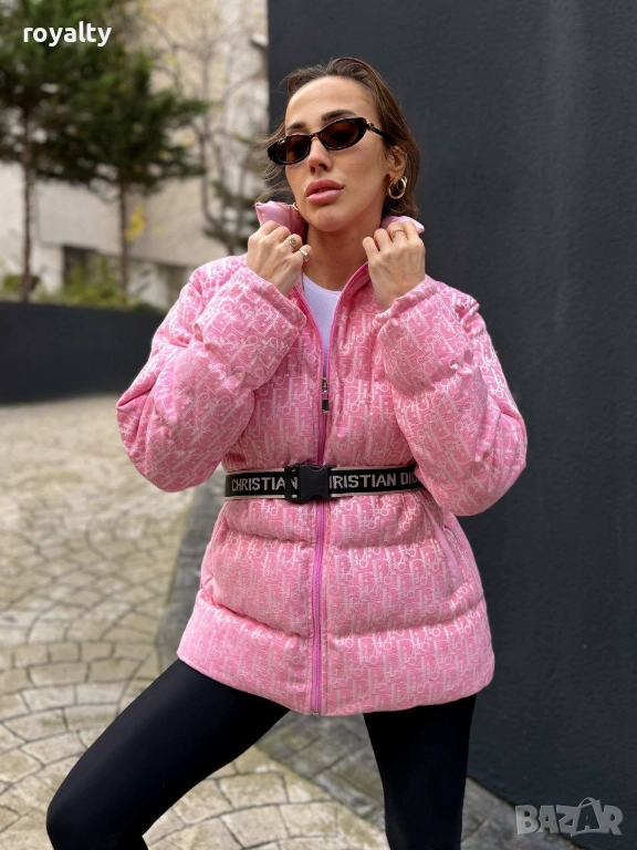 Christian Dior НА ЕДРО Розово Зимно Дамско Яке  , снимка 1