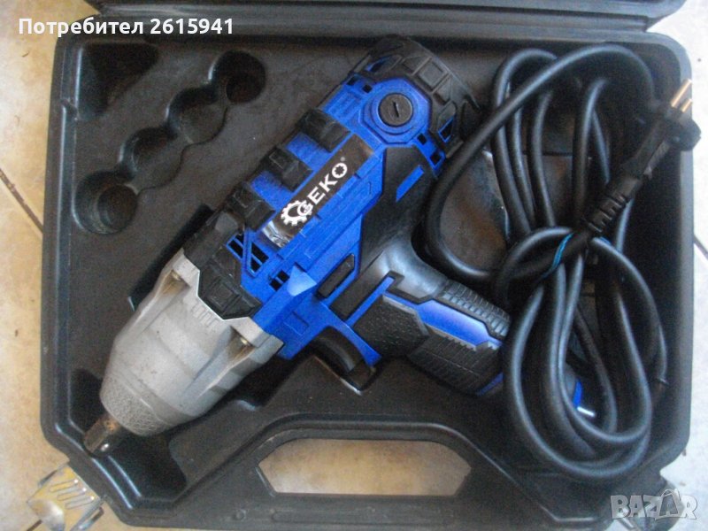 ЗА ЧАСТИ/ЗА РЕМОНТ-Ударен Електрически Гайковерт-720Nm-1/2-450W-GEKO G-81053, снимка 1
