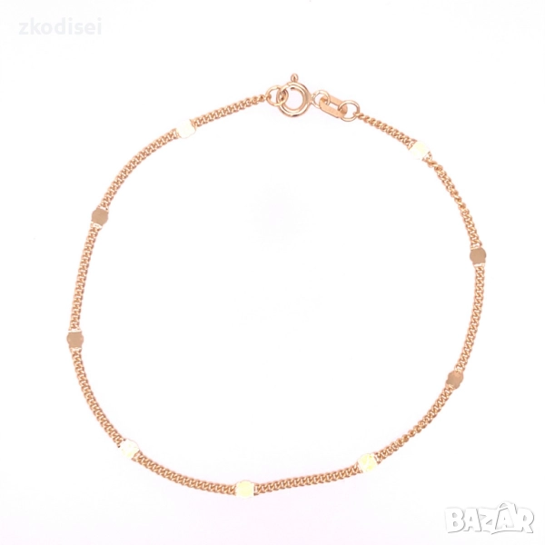 Златна дамска гривна 1,31гр. 18,0см. 14кр. проба:585 модел:33596-6, снимка 1