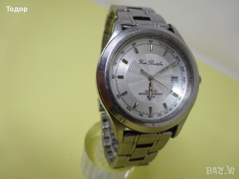 Мъжки кварцов часовник Yves Bertelin, френски, употребяван, работи , снимка 1