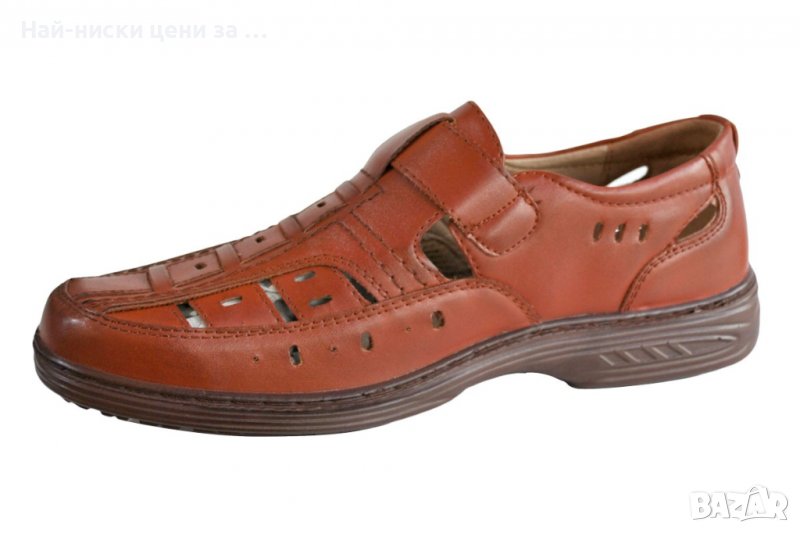 Мъжки обувки пролет-лято кафеви мод.06, снимка 1
