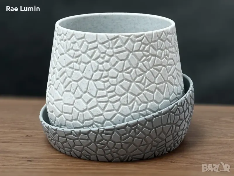 Саксия с ефект на камък, снимка 1