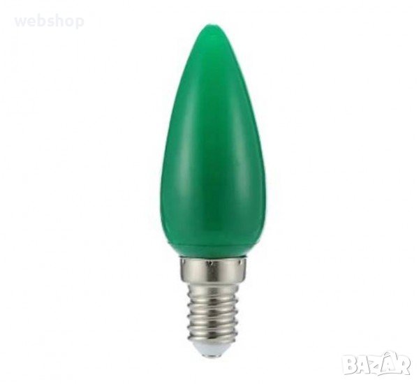 Лампа свещ, оранжева , жълта, синя, зелена , червена, цокъл E14, 220V, 40W, снимка 1