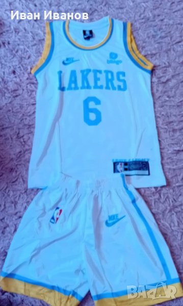 Чисто нов оригинален детски екип на Лос Анджелис Лейкърс-ЛеБрон Джеймс , снимка 1